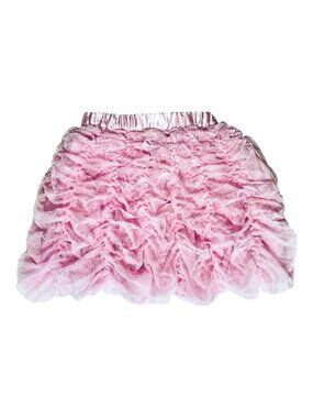 2T Girl’s Pink Ruffled Tiered Tulle Tutu Party Play Skirt